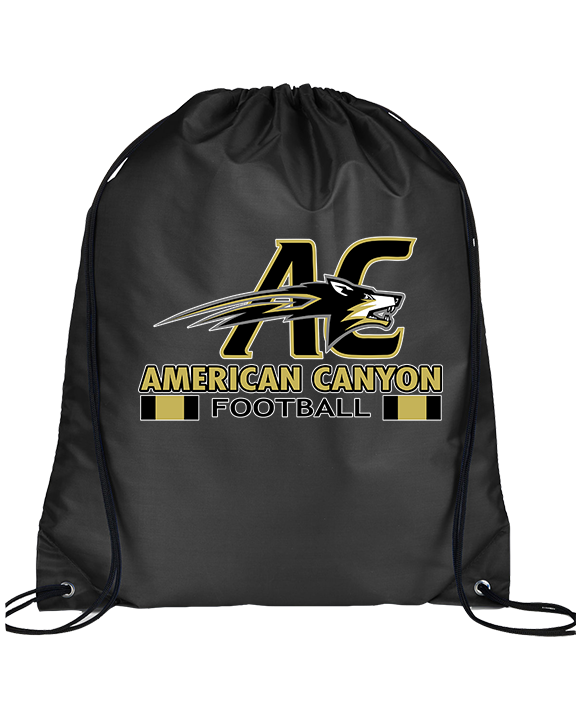 American Canyon HS Football Stacked - Drawstring Bag