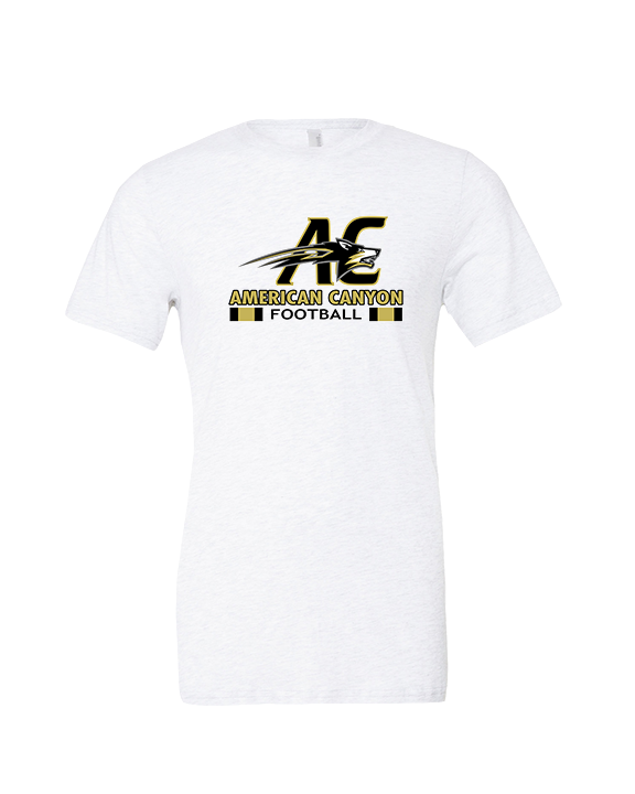 American Canyon HS Football Stacked - Tri-Blend Shirt