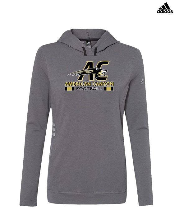 American Canyon HS Football Stacked - Womens Adidas Hoodie