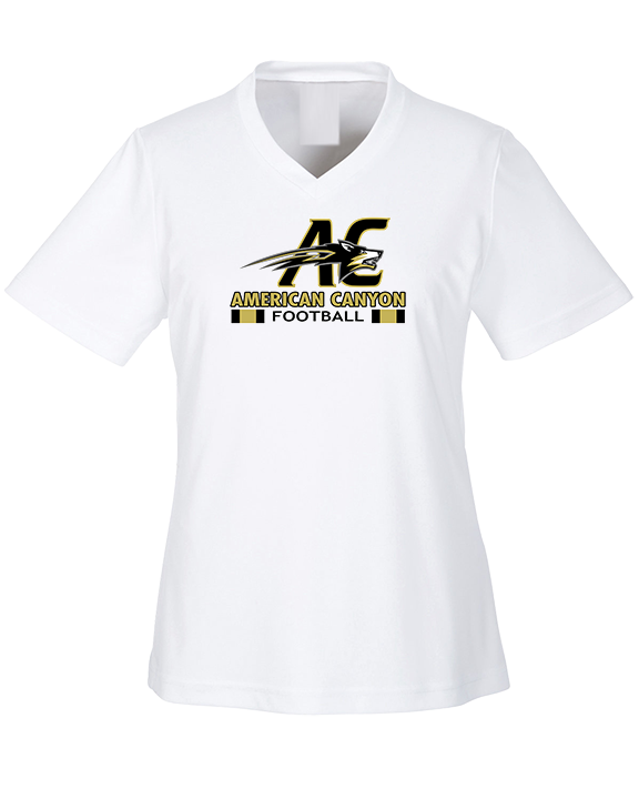 American Canyon HS Football Stacked - Womens Performance Shirt