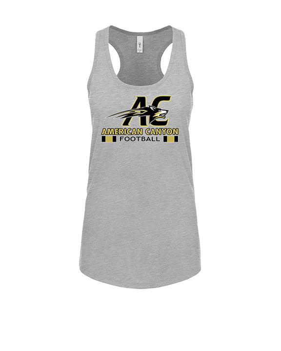 American Canyon HS Football Stacked - Womens Tank Top