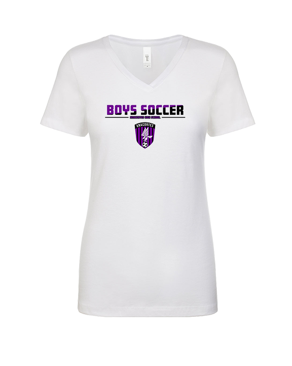 Anacortes HS Boys Soccer Cut - Womens Vneck