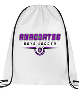 Anacortes HS Boys Soccer Design - Drawstring Bag