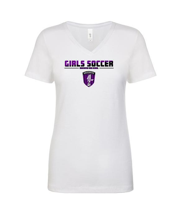 Anacortes HS Girls Soccer Cut - Womens Vneck