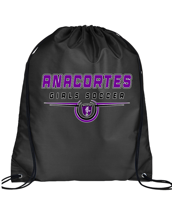 Anacortes HS Girls Soccer Design 2 - Drawstring Bag