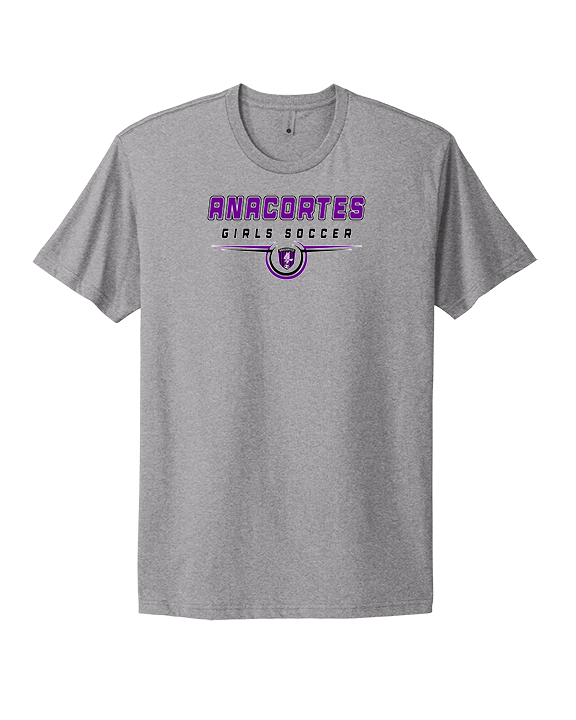 Anacortes HS Girls Soccer Design 2 - Mens Select Cotton T-Shirt