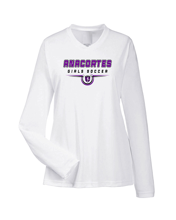 Anacortes HS Girls Soccer Design 2 - Womens Performance Longsleeve