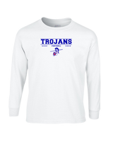 Andover HS  Football Border - Mens Basic Cotton Long Sleeve