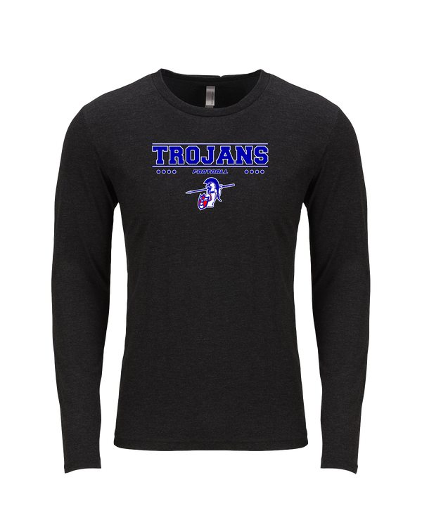 Andover HS  Football Border - Tri Blend Long Sleeve
