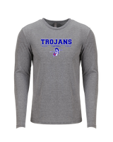 Andover HS  Football Border - Tri Blend Long Sleeve