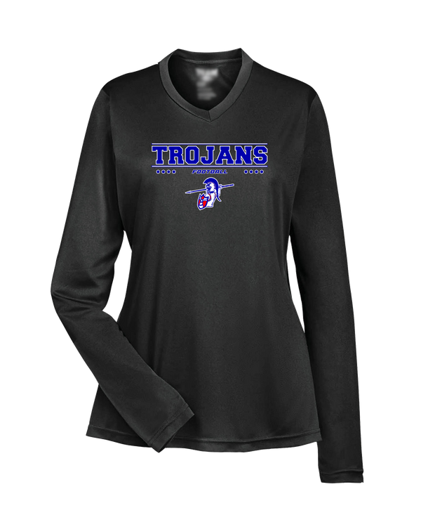 Andover HS  Football Border - Womens Performance Long Sleeve