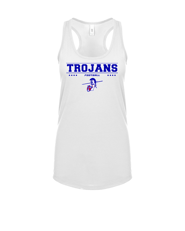 Andover HS  Football Border - Womens Tank Top