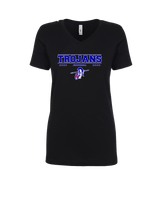 Andover HS  Football Border - Womens V-Neck