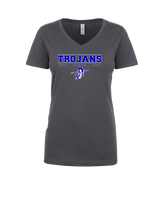 Andover HS  Football Border - Womens V-Neck