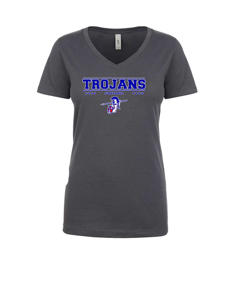 Andover HS  Football Border - Womens V-Neck