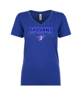Andover HS  Football Border - Womens V-Neck