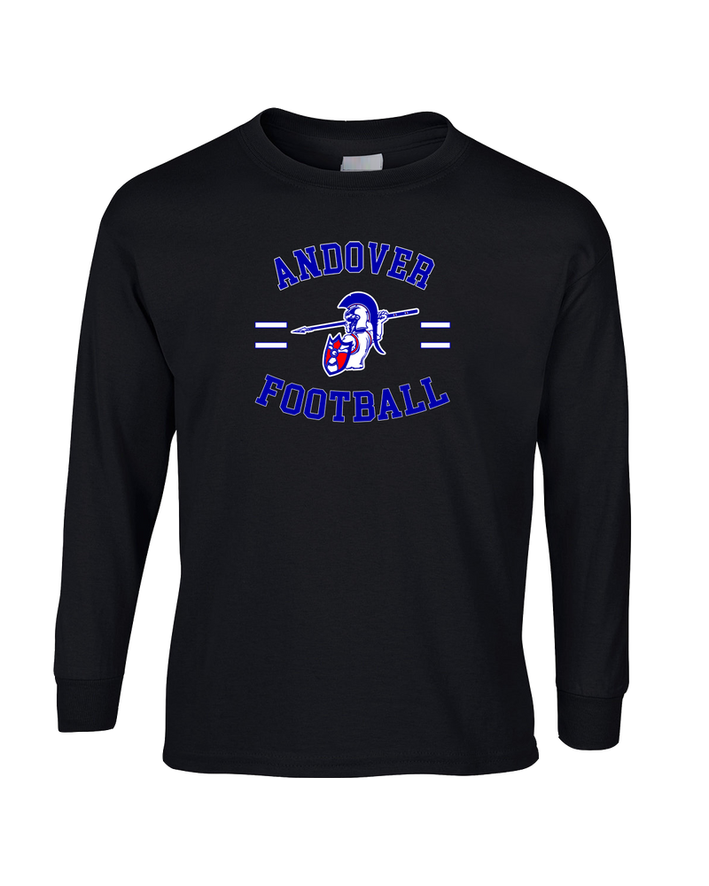 Andover HS  Football Curve - Mens Basic Cotton Long Sleeve