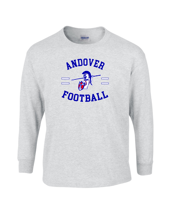 Andover HS  Football Curve - Mens Basic Cotton Long Sleeve
