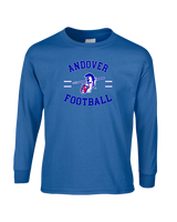 Andover HS  Football Curve - Mens Basic Cotton Long Sleeve