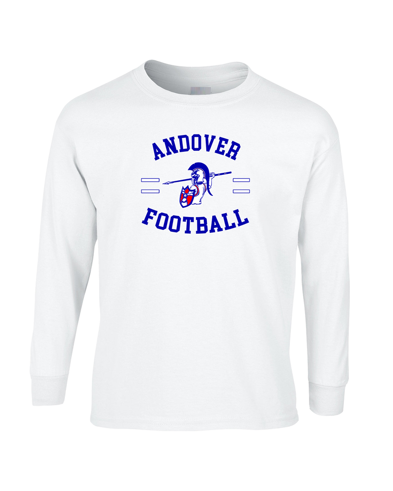 Andover HS  Football Curve - Mens Basic Cotton Long Sleeve
