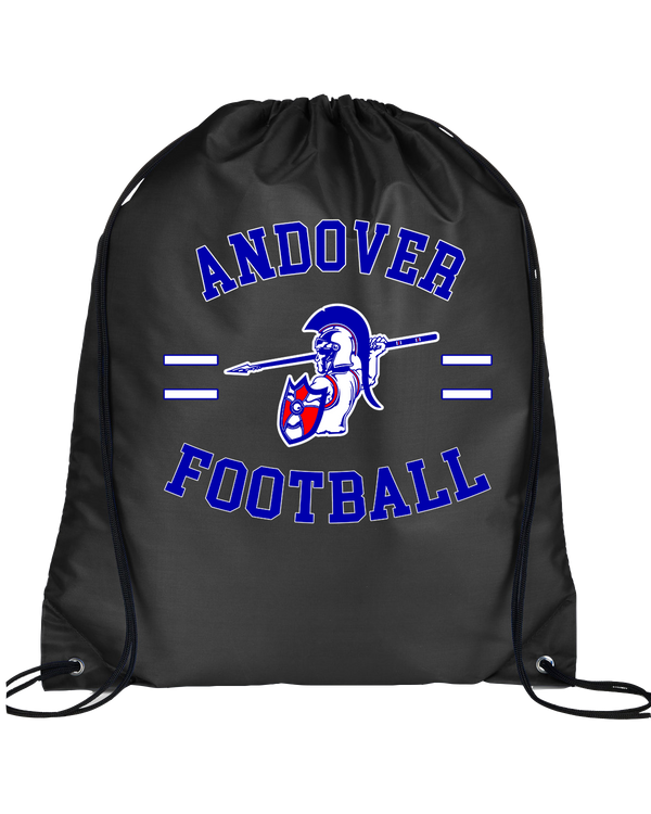 Andover HS  Football Curve - Drawstring Bag