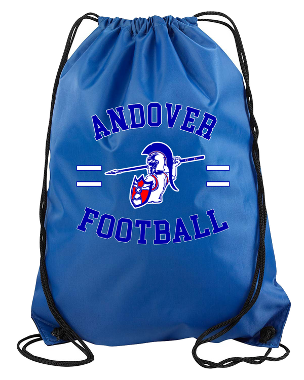 Andover HS  Football Curve - Drawstring Bag