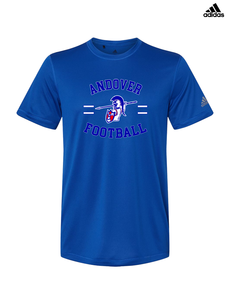 Andover HS  Football Curve - Adidas Men's Performance Shirt