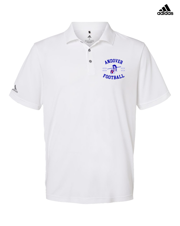 Andover HS  Football Curve - Adidas Men's Performance Polo