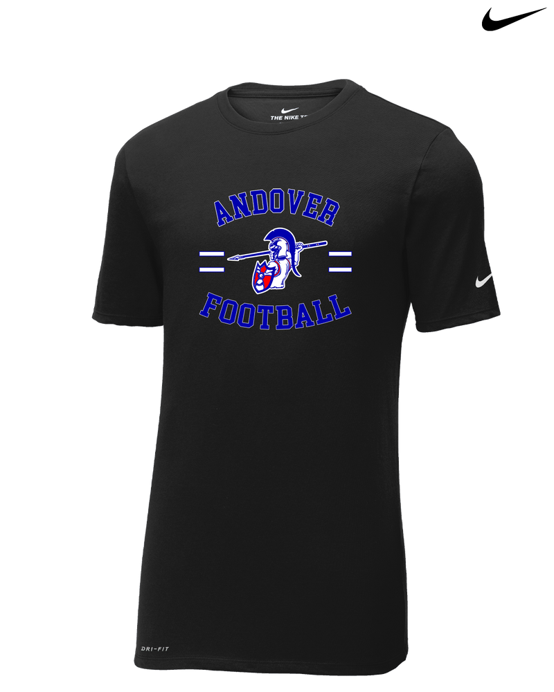Andover HS  Football Curve - Nike Cotton Poly Dri-Fit