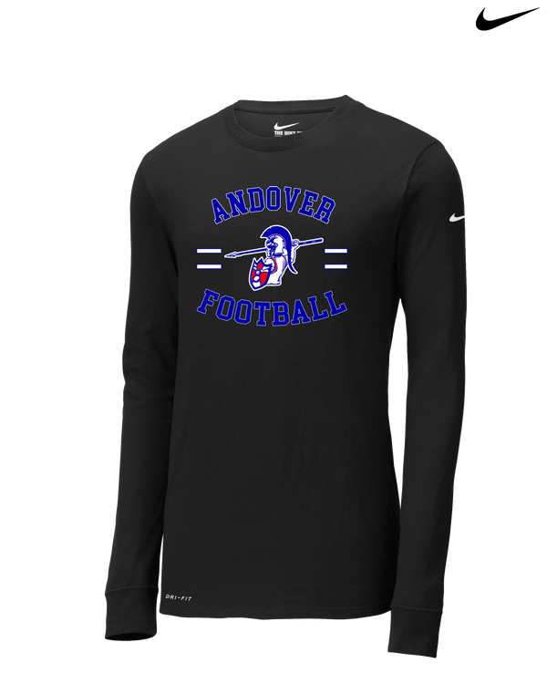 Andover HS  Football Curve - Nike Dri-Fit Poly Long Sleeve