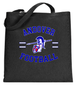 Andover HS  Football Curve - Tote Bag