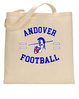 Andover HS  Football Curve - Tote Bag