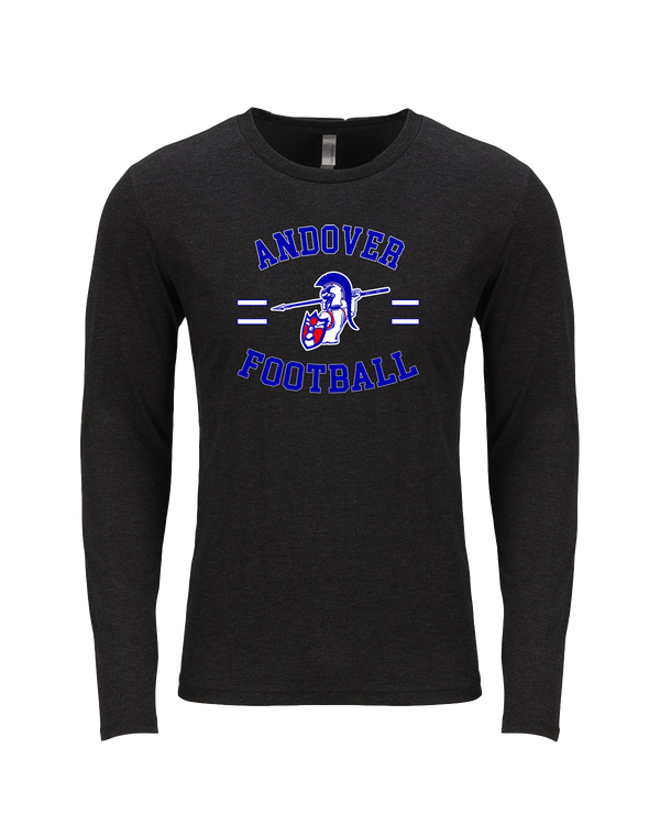 Andover HS  Football Curve - Tri Blend Long Sleeve