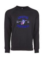 Andover HS  Football Curve - Crewneck Sweatshirt