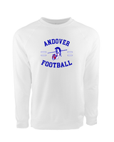 Andover HS  Football Curve - Crewneck Sweatshirt