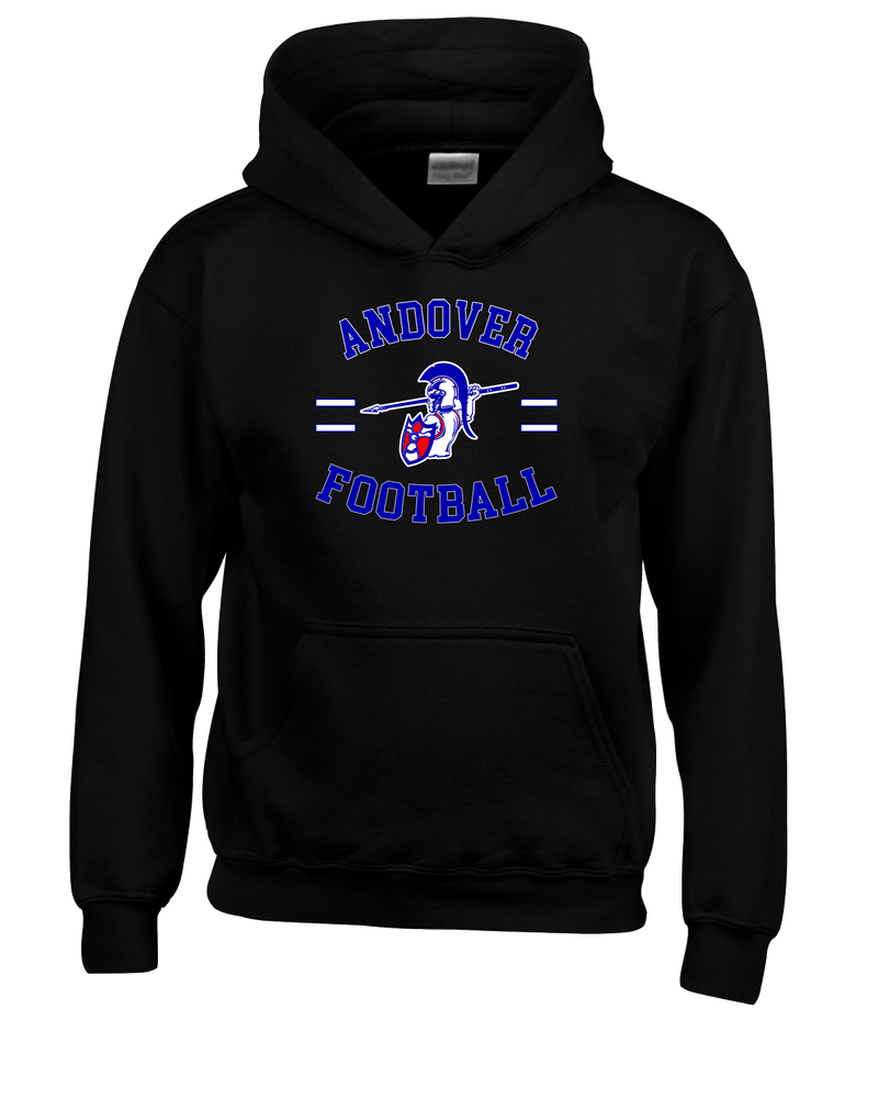 Andover HS  Football Curve - Cotton Hoodie