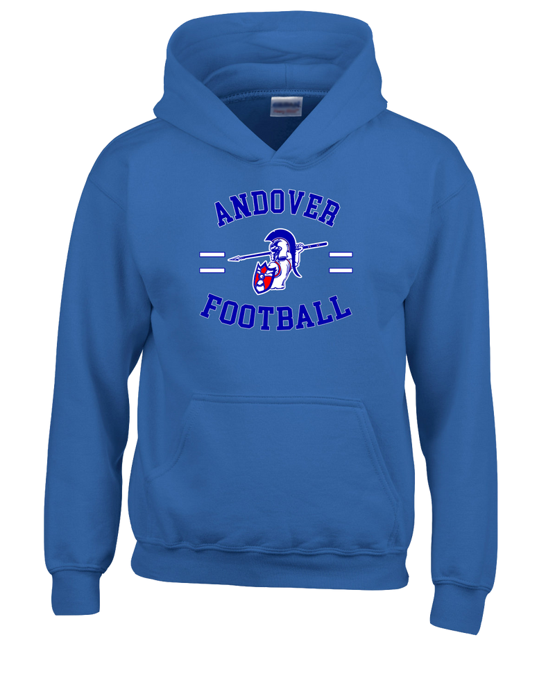 Andover HS  Football Curve - Cotton Hoodie