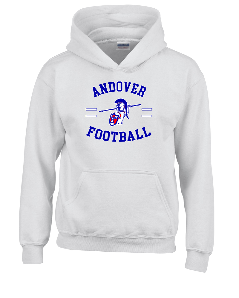 Andover HS  Football Curve - Cotton Hoodie
