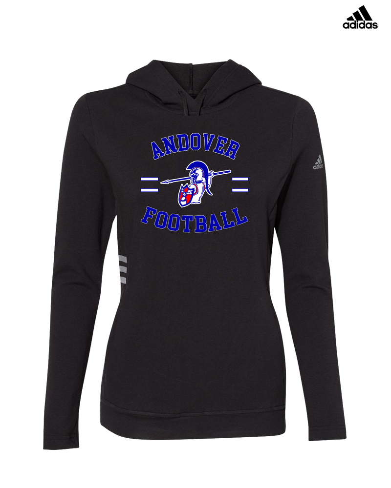 Andover HS  Football Curve - Adidas Women's Lightweight Hooded Sweatshirt