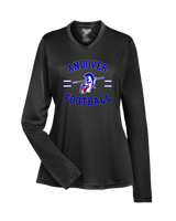 Andover HS  Football Curve - Womens Performance Long Sleeve