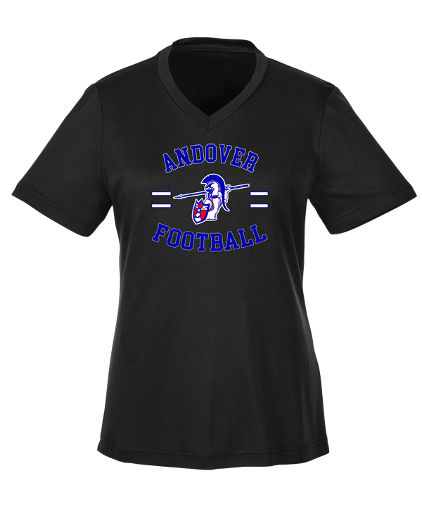 Andover HS  Football Curve - Womens Performance Shirt