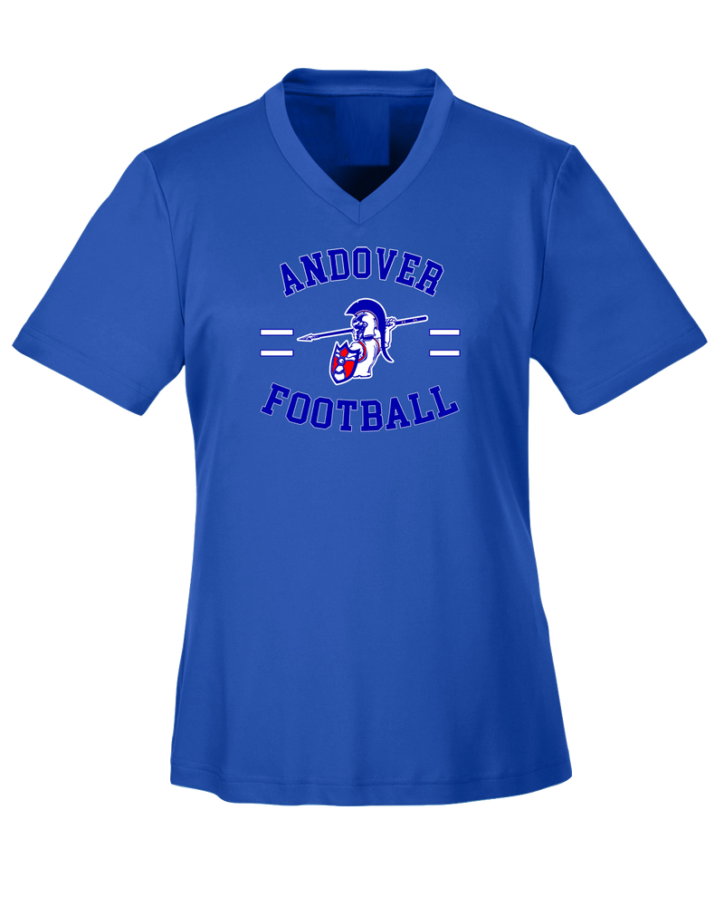 Andover HS  Football Curve - Womens Performance Shirt