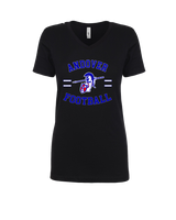 Andover HS  Football Curve - Womens V-Neck