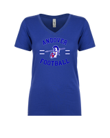 Andover HS  Football Curve - Womens V-Neck