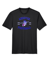 Andover HS  Football Curve - Youth Performance T-Shirt