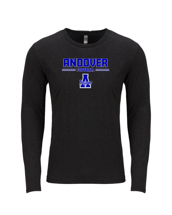 Andover HS  Football Keen - Tri Blend Long Sleeve