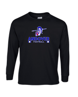Andover HS  Football Stacked - Mens Basic Cotton Long Sleeve