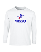 Andover HS  Football Stacked - Mens Basic Cotton Long Sleeve