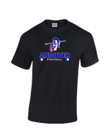 Andover HS  Football Stacked - Cotton T-Shirt