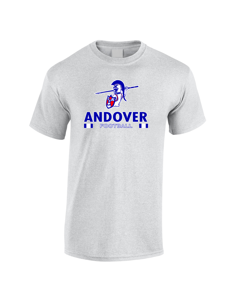 Andover HS  Football Stacked - Cotton T-Shirt